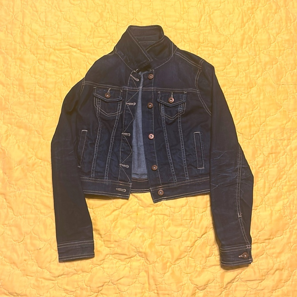 Juniors Dark Wash Jean Jacket